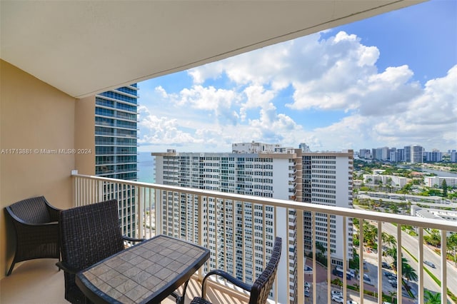 view of balcony