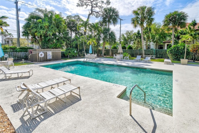 view of pool with a patio