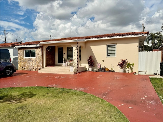 view of mediterranean / spanish house