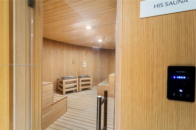 view of sauna / steam room