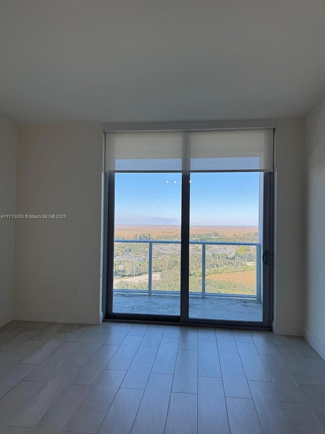 spare room with a wealth of natural light