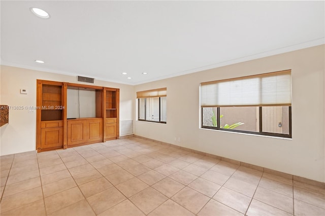 1709 Saint Andrews Rd, Hollywood, FL 33021 - spare room featuring ornamental molding, recessed lighting, and light tile patterned floors