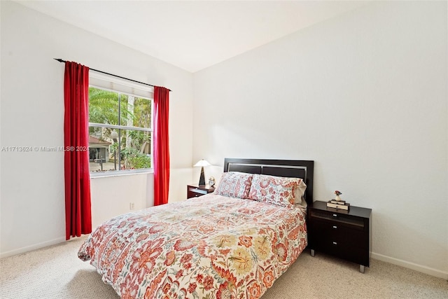 bedroom featuring carpet flooring