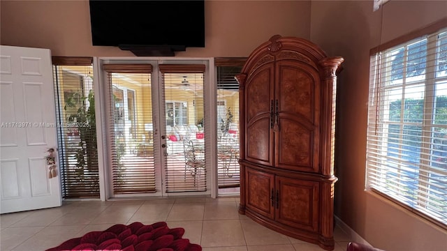 view of tiled entryway