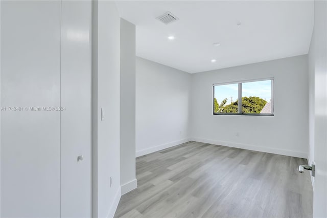 interior space with light wood-type flooring