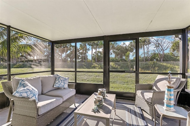 sunroom / solarium featuring plenty of natural light