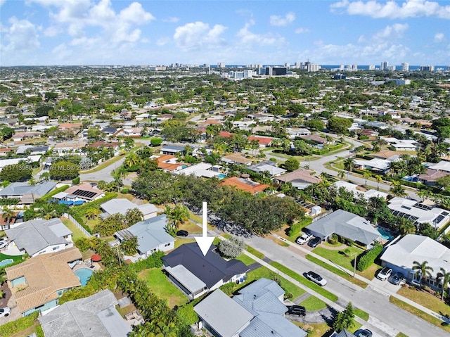 birds eye view of property