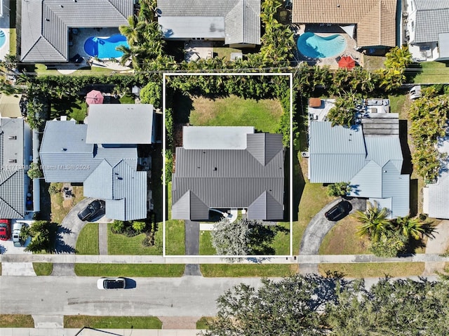 birds eye view of property