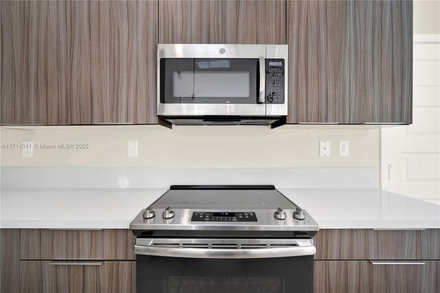 kitchen featuring appliances with stainless steel finishes