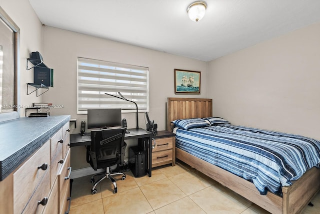 view of tiled bedroom