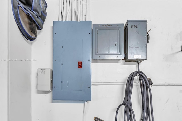 utility room with electric panel