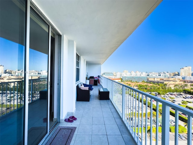 view of balcony