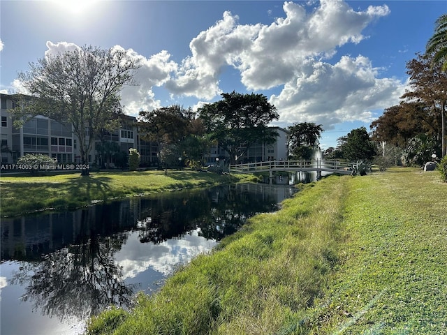 view of water feature