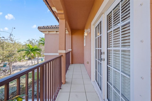 view of balcony