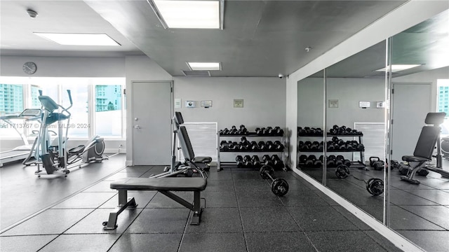 view of workout area