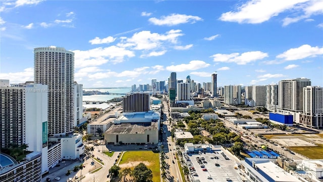 city view with a water view