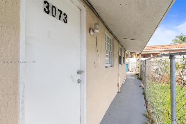 view of property entrance