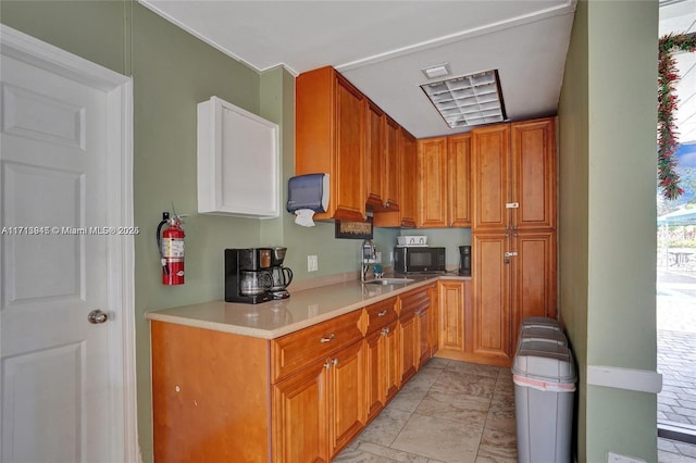 kitchen featuring sink