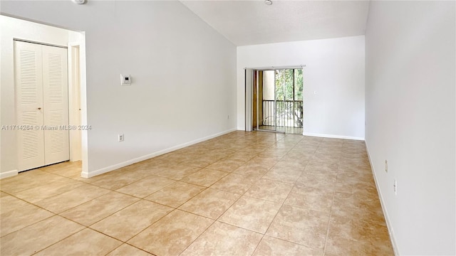 view of tiled spare room