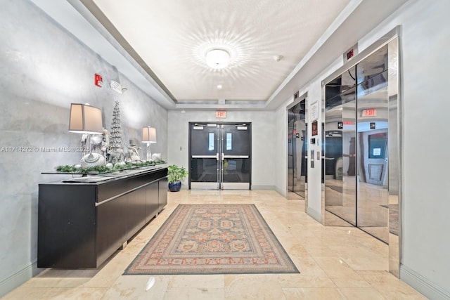 reception area featuring french doors