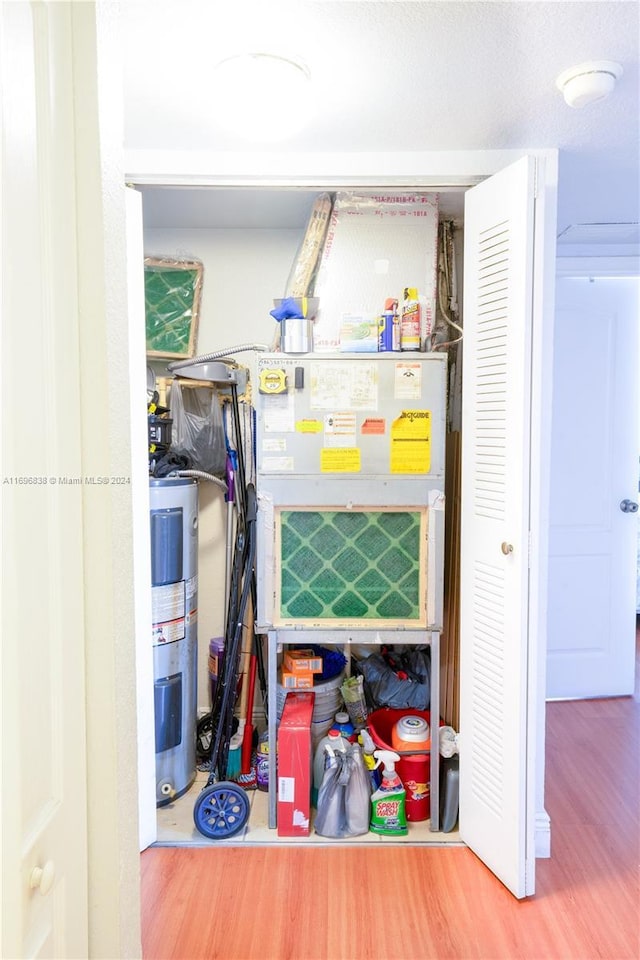 interior space with water heater