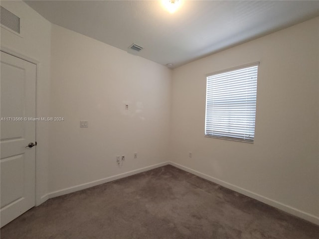 view of carpeted empty room