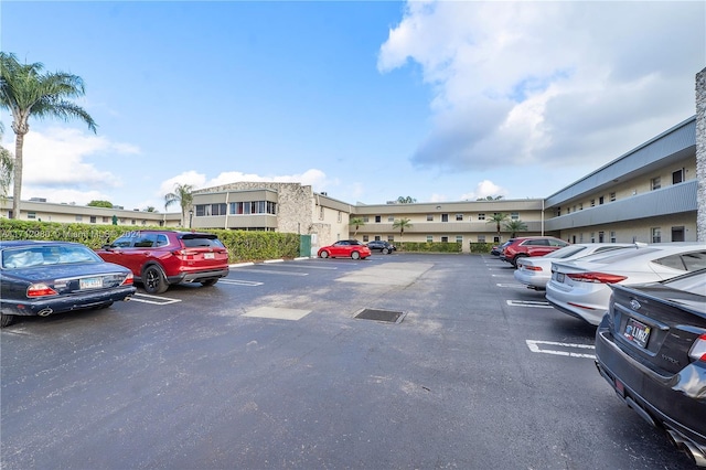 view of parking / parking lot