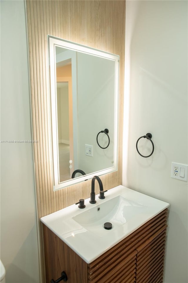 bathroom with vanity