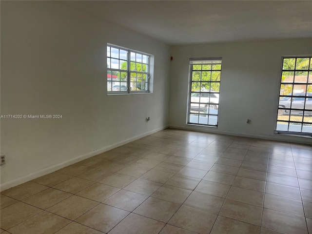 view of tiled empty room