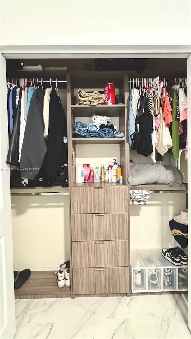 view of closet