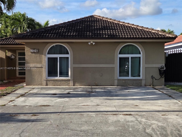 view of rear view of property