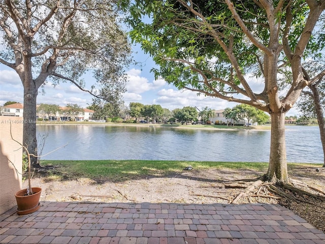 view of water feature