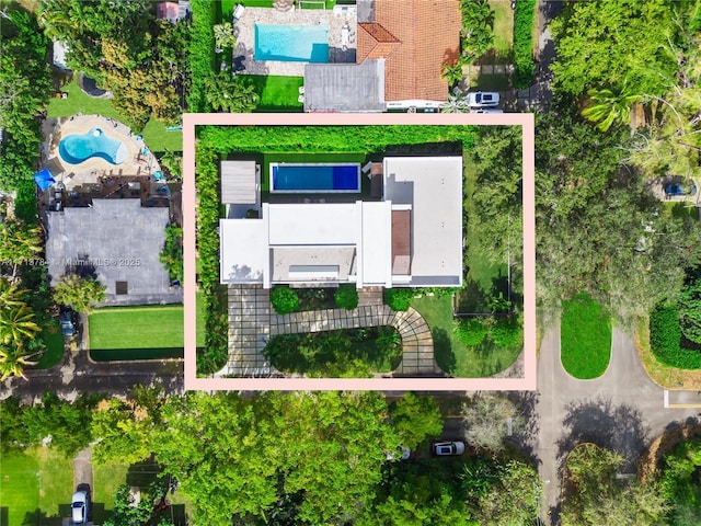 birds eye view of property