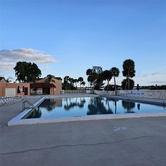 pool with fence