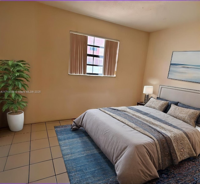 view of tiled bedroom