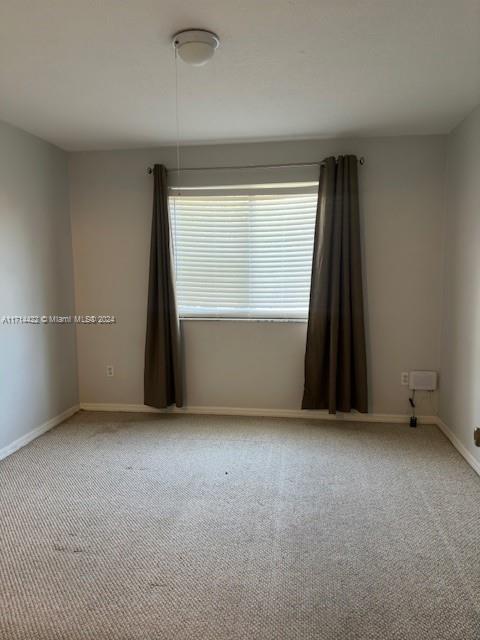 unfurnished room with carpet flooring