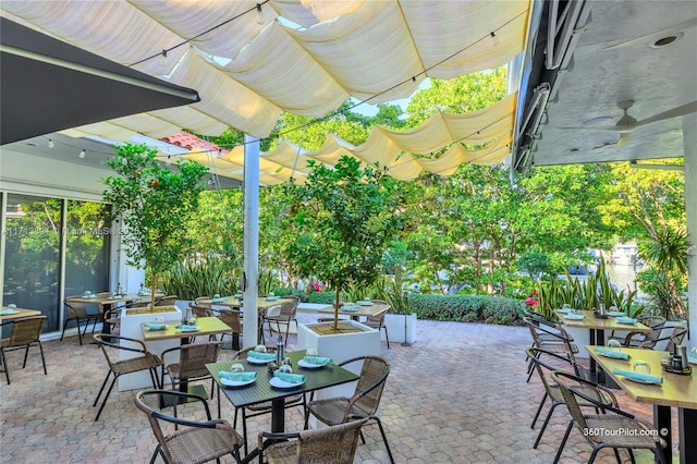 view of patio / terrace featuring outdoor dining area