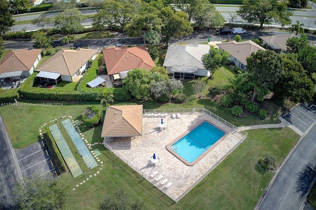 birds eye view of property