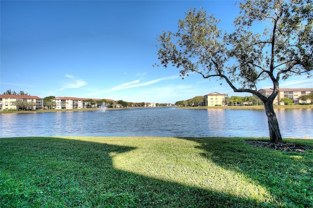 view of water feature