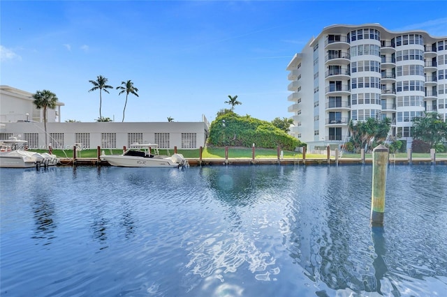 view of water feature