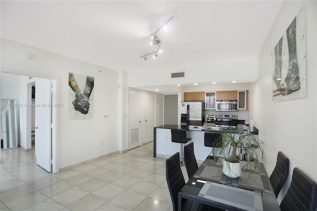 1750 N Bayshore Dr Unit 3210, Miami, FL 33132 - dining area with light tile patterned floors