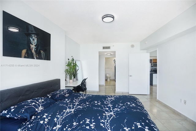 view of tiled bedroom