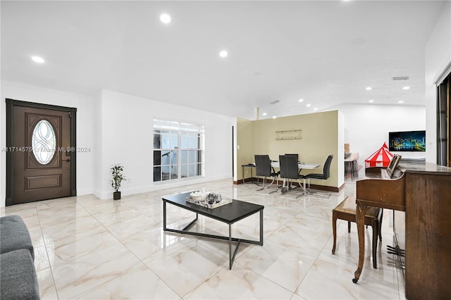 living room with a healthy amount of sunlight