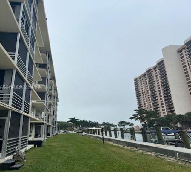 view of property with a water view