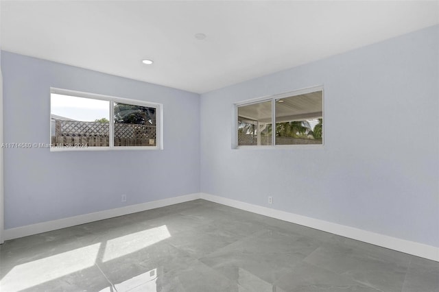 empty room with plenty of natural light