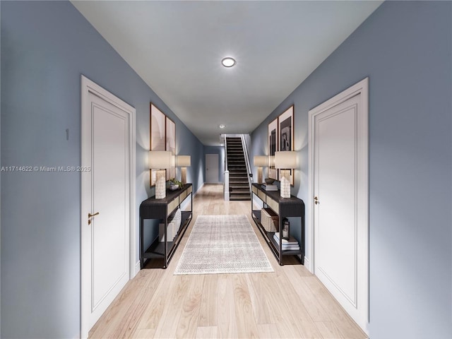 kitchen featuring light hardwood / wood-style floors