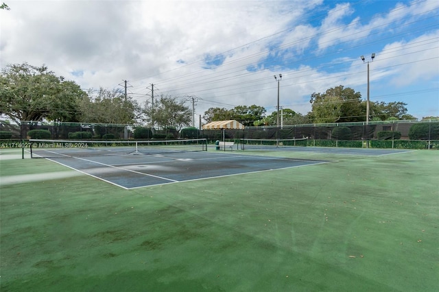 view of sport court