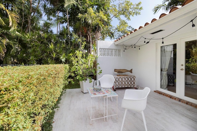 view of patio / terrace with french doors