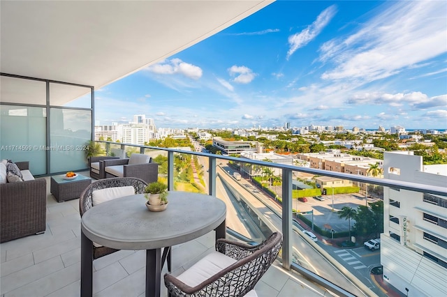 balcony with an outdoor living space