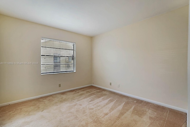 view of carpeted empty room